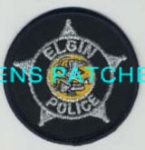 ILLINOIS,ELGIN POLICE HAT PATCH 1